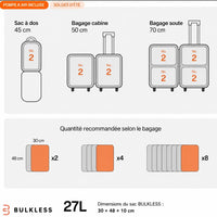 Sac de compression sous vide + Pompe rechargeable USB-C