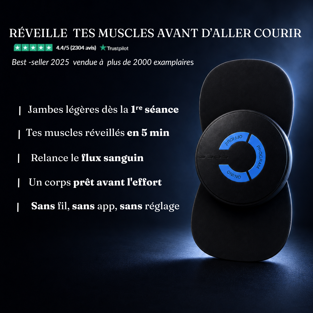 Rysen — Patch EMS sans fil · Prépare tes muscles avant l'effort